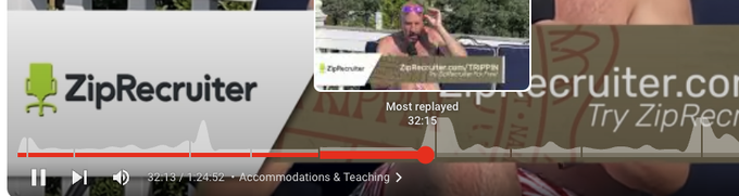 KenBeyer309's tweet photo. @johnspurlock according to youtube, people love to re listen to the host-read ads over and over again! 🤔 https://t.co/xCsVJCFbJG