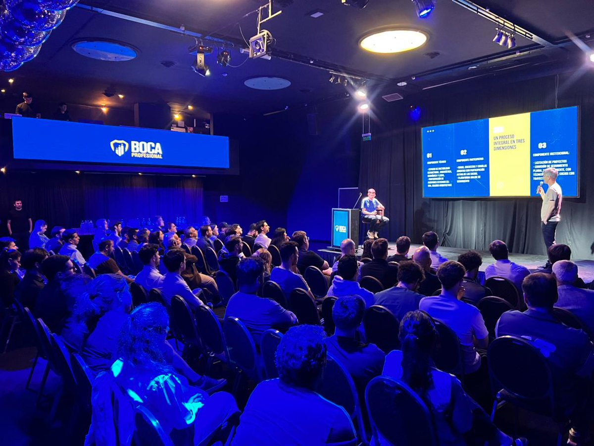 Ayer tuvimos una nueva reunión de <a href="/bocaprofesional/">Boca Profesional</a>. Más de 90 socios discutieron sobre los distintos proyectos que tiene en marcha el espacio. Accesos (abono, bots, ec.), ampliación bombonera, finanzas del club, el museo, y varias temáticas más 🇸🇪.
Es hermoso ver como el espacio