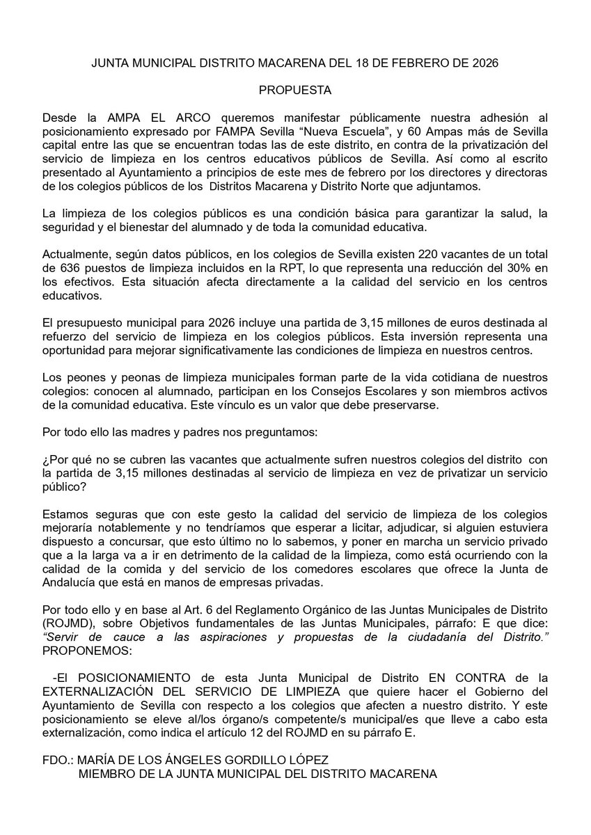 PLATAFORMA OTRO AYTO ES POSIBLE SEVILLA (@otroaytoespos) on Twitter photo 