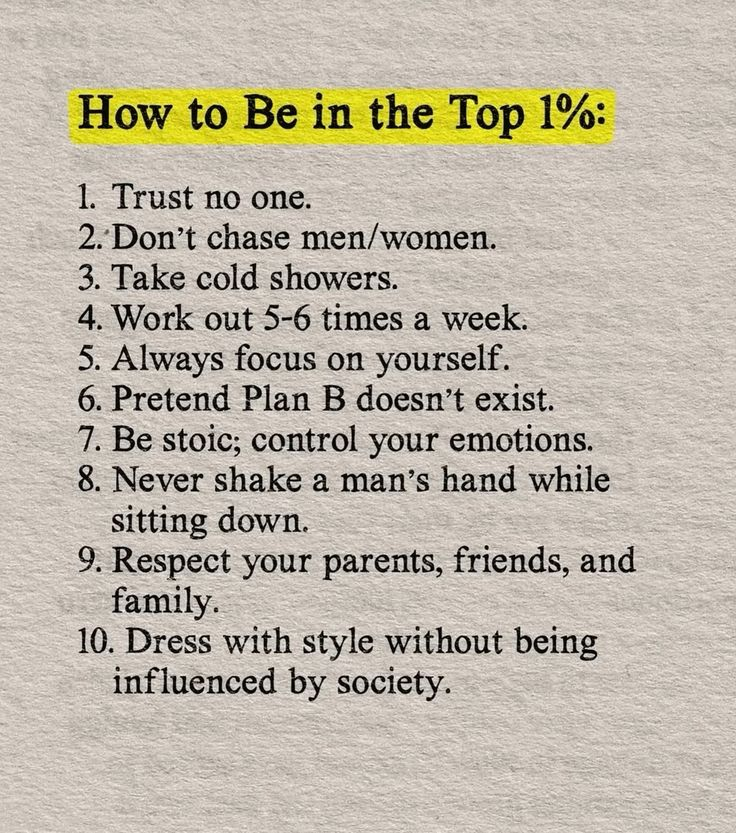 Mind_of_AMan's tweet photo. How To Be In The Top 1% https://t.co/JFgC7KDnT1