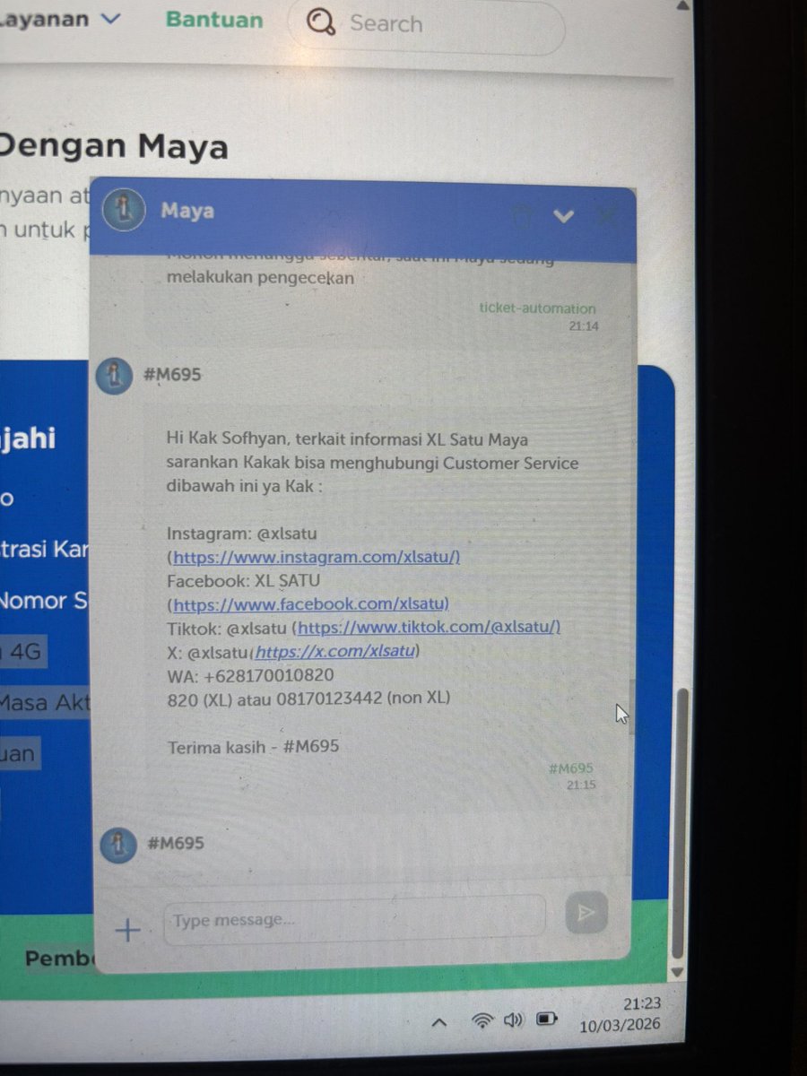 sofaji's tweet photo. @myXLCare hadeh dilempar lempar terus https://t.co/g1hQLZv8n9