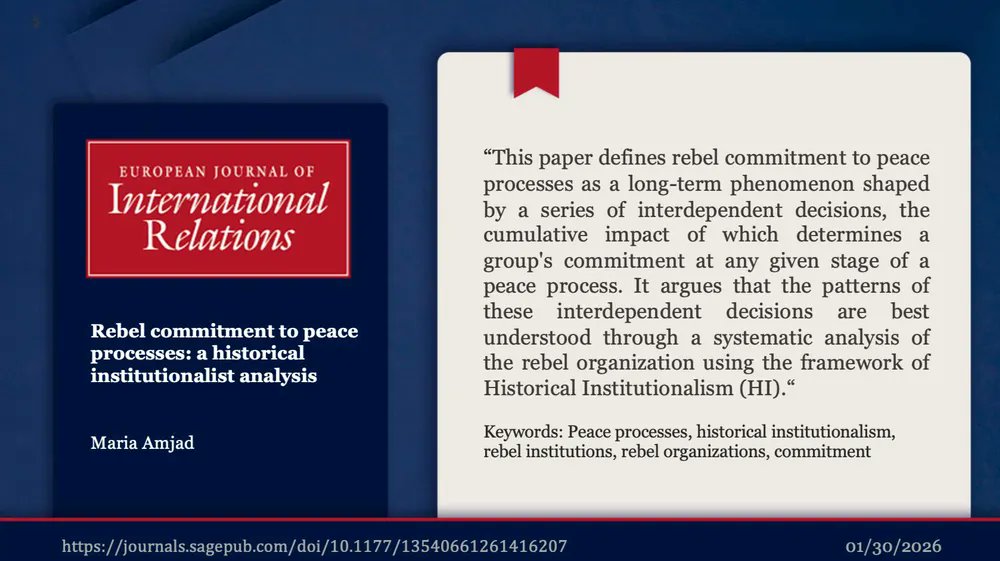 EJIR (European Journal of International Relations) tweet media