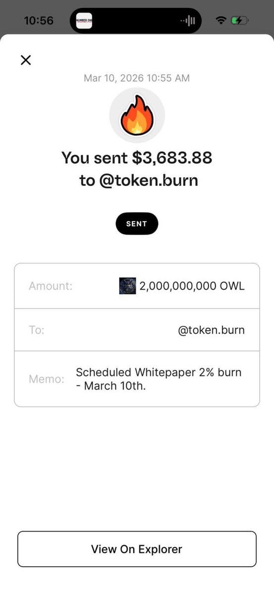ONoctun's tweet photo. 🔥 March 10th Whitepaper Burn
Following our roadmap, 2% $OWL of the total supply has been burned today.
Transparency. Commitment. Long-term growth. 💎

$OWL @MetallicusTDBN @XPRNetwork @WeAreMetallicus $XPR $METAL #Metallicus #XPRNetwork #XPR #NFTs #snips #NFTCommunity https://t.co/GPV4EkxbLF