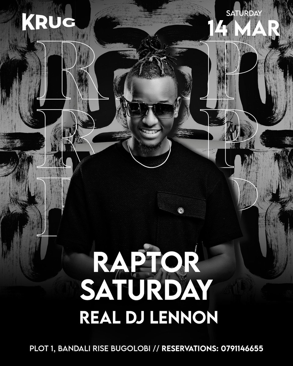 Then This Saturday we are at KRUG. It’s gonna be one of a kind Saturday 🙌🏾🙌🏾🙌🏾