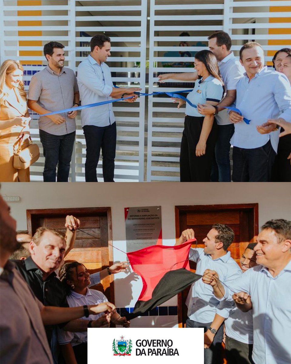 govparaiba's tweet image. ✏️Entregamos a reforma e ampliação da Escola Cidadã Integral Bernardino José Batista e as Escolas Municipais: Isolda Alves Gualberto de Andrade e Luiz Gomes de Brito, em Triunfo.

✨É a Paraíba avançando com educação de excelência em cada canto do estado.

#Educação #Triunfo