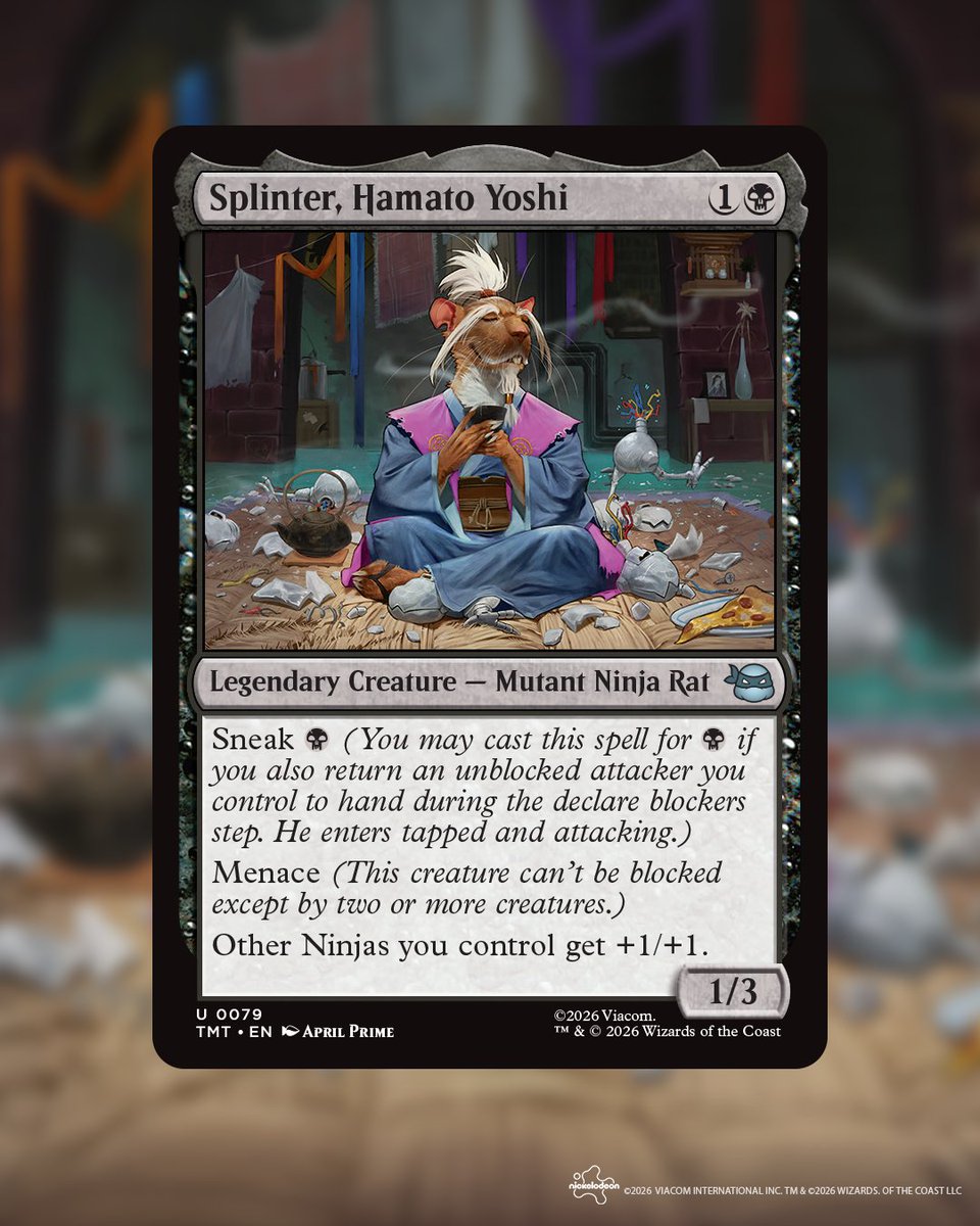 wizards_magicFR's tweet photo. C’est nous qui choisissons ce qui nous retient et ce qui nous fait avancer #MTGxTMNT https://t.co/eghUHwuwLI