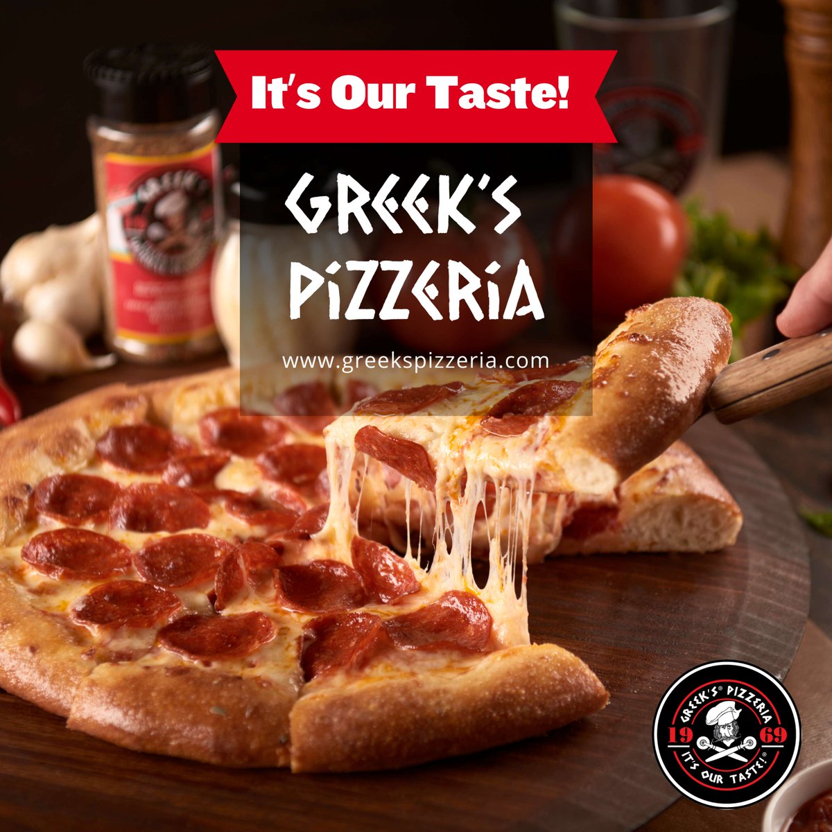 Since 1969! The taste is legendary, the vibe is unmatched, and the slice is yours. 🍕✨

#greekspizzeria #legendarytaste #pizzalove #itsourtaste