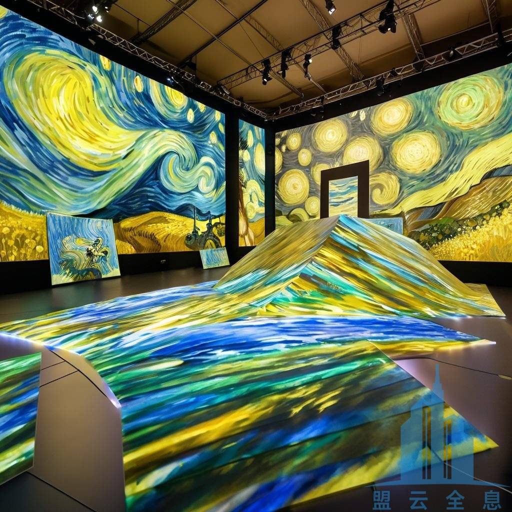 AhliRR1's tweet photo. "Dive into light u0026 color at the immersive art exhibit—where every corner is a frame for wonder. #ArtExperience #VisualMagic" https://t.co/1XtGHsGDFb