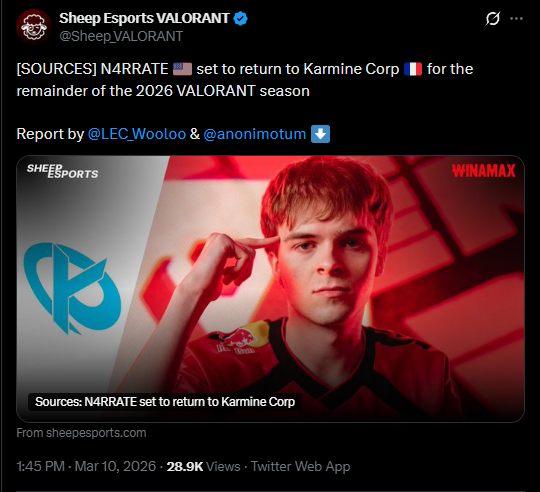 No credit <a href="/Sheep_Esports/">Sheep Esports</a> <a href="/LEC_Wooloo/">FEC Wooloo</a> ???

Shameless...