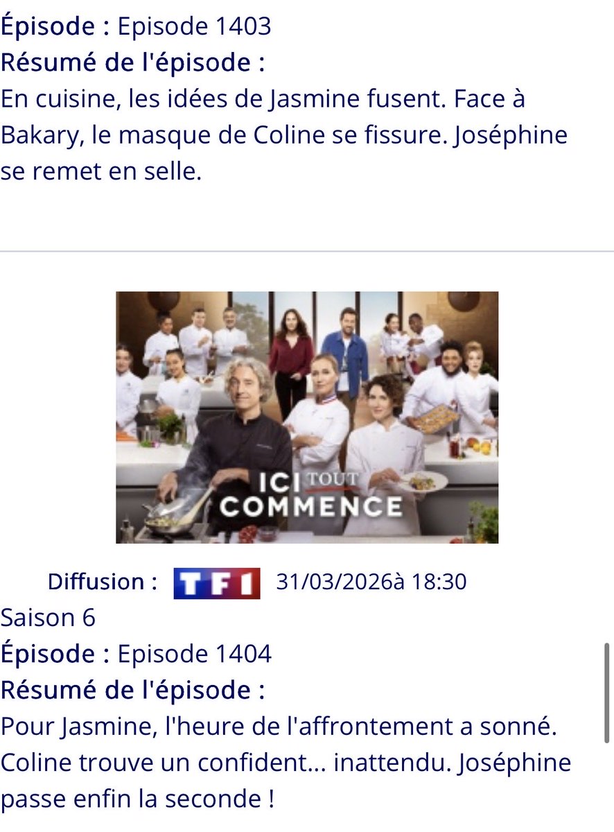 Lnnie15's tweet photo. Résumés; 

•OMG CARLICE AGAIN!!! 🤩🫠💕💕
«pour Carla, l’attitude de Béré est suspecte» «Béré se tire une balle dans le pieds» 👀
•Hâte de voir plus de Coline et Bakary 🥹
•Josiane 🥱
•L’arche Kasmi va être pénible je le sens déjà ☠️

#Carlice
#IciToutCommence https://t.co/BbvrI2bGNu