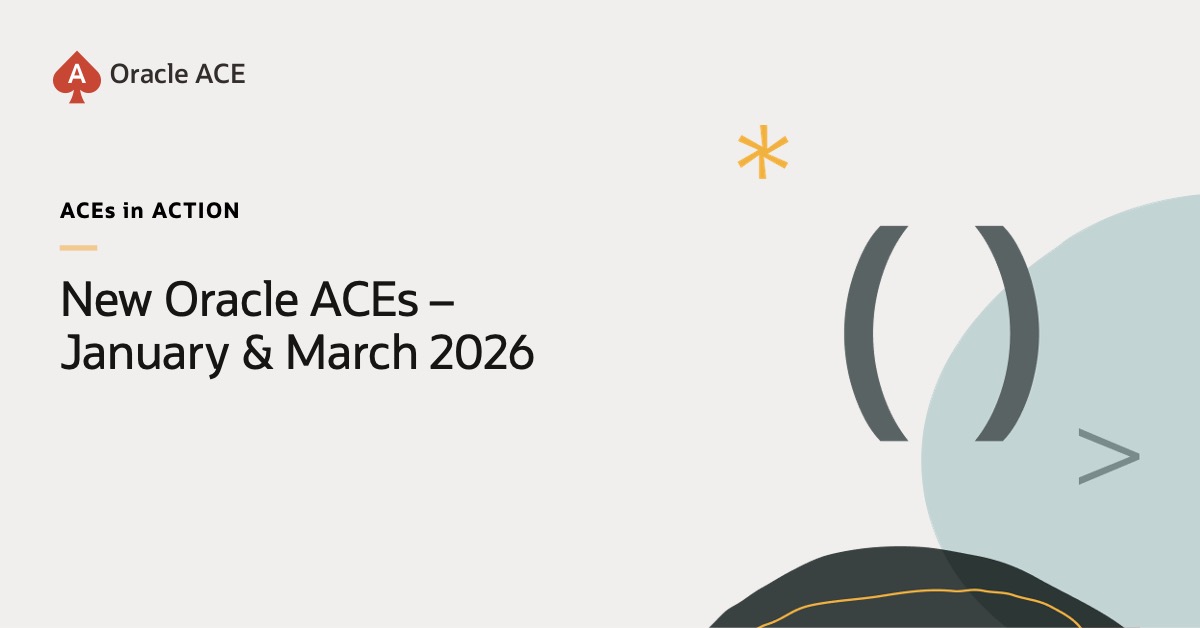 Oracle ACE Program tweet media