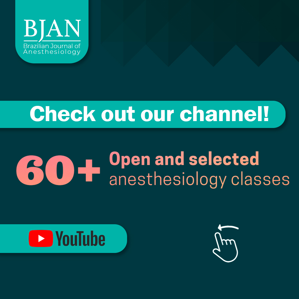 BJAN - Brazilian Journal of Anesthesiology tweet media
