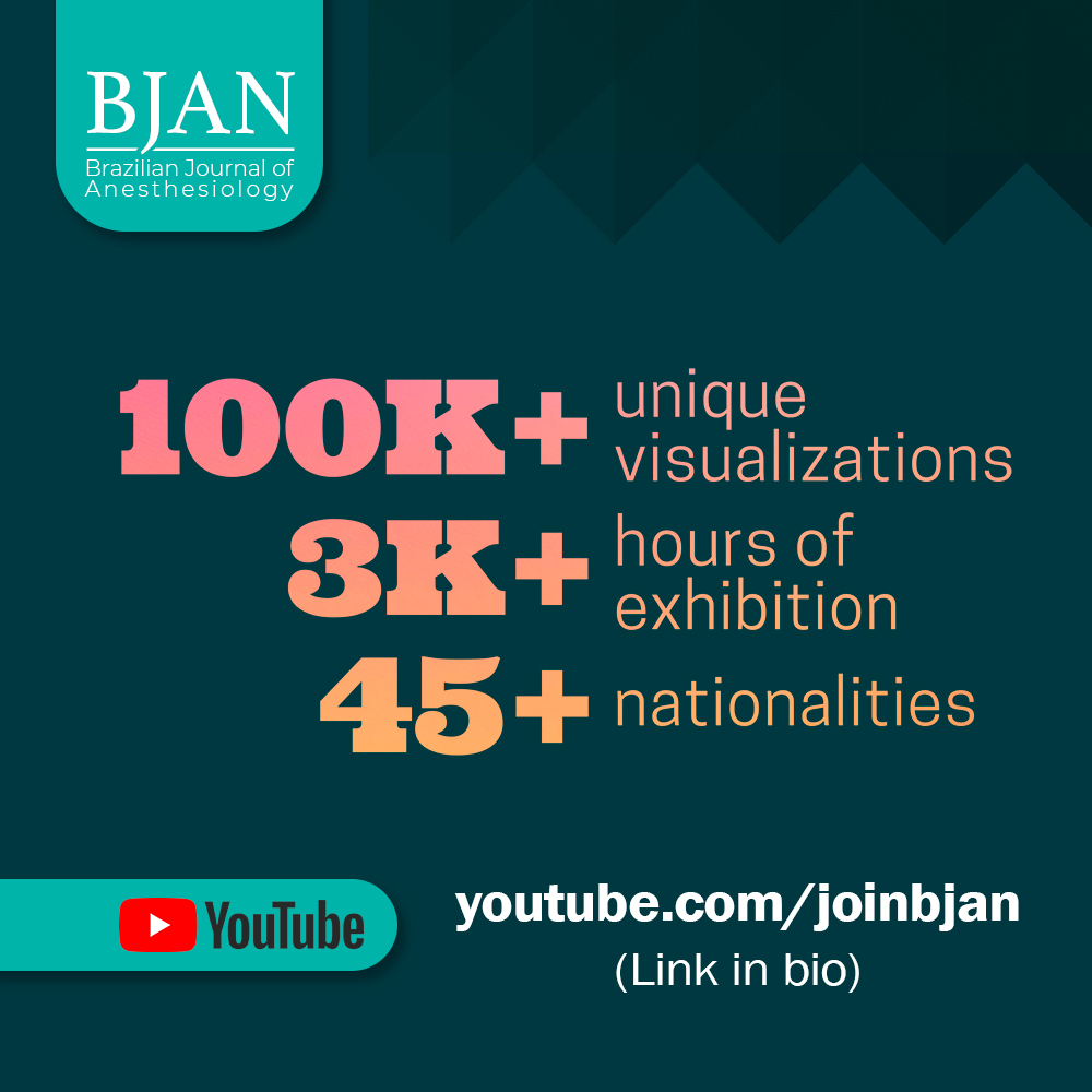 BJAN - Brazilian Journal of Anesthesiology tweet media