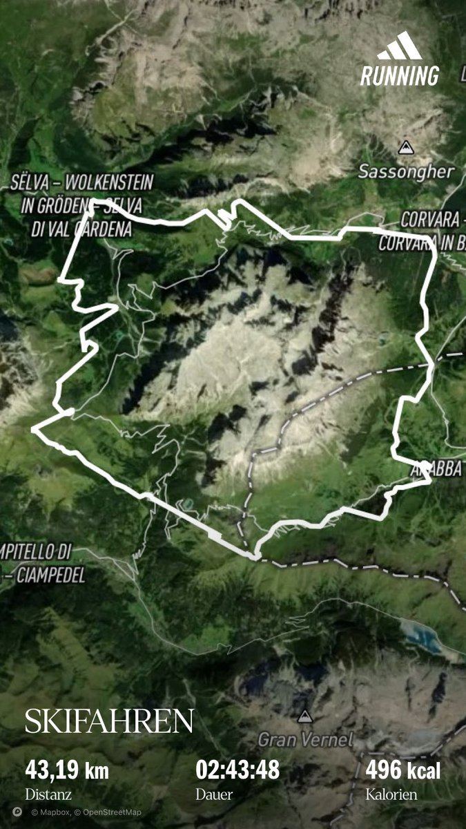 Von wegen man baucht für die #Sellaronda einen Tag