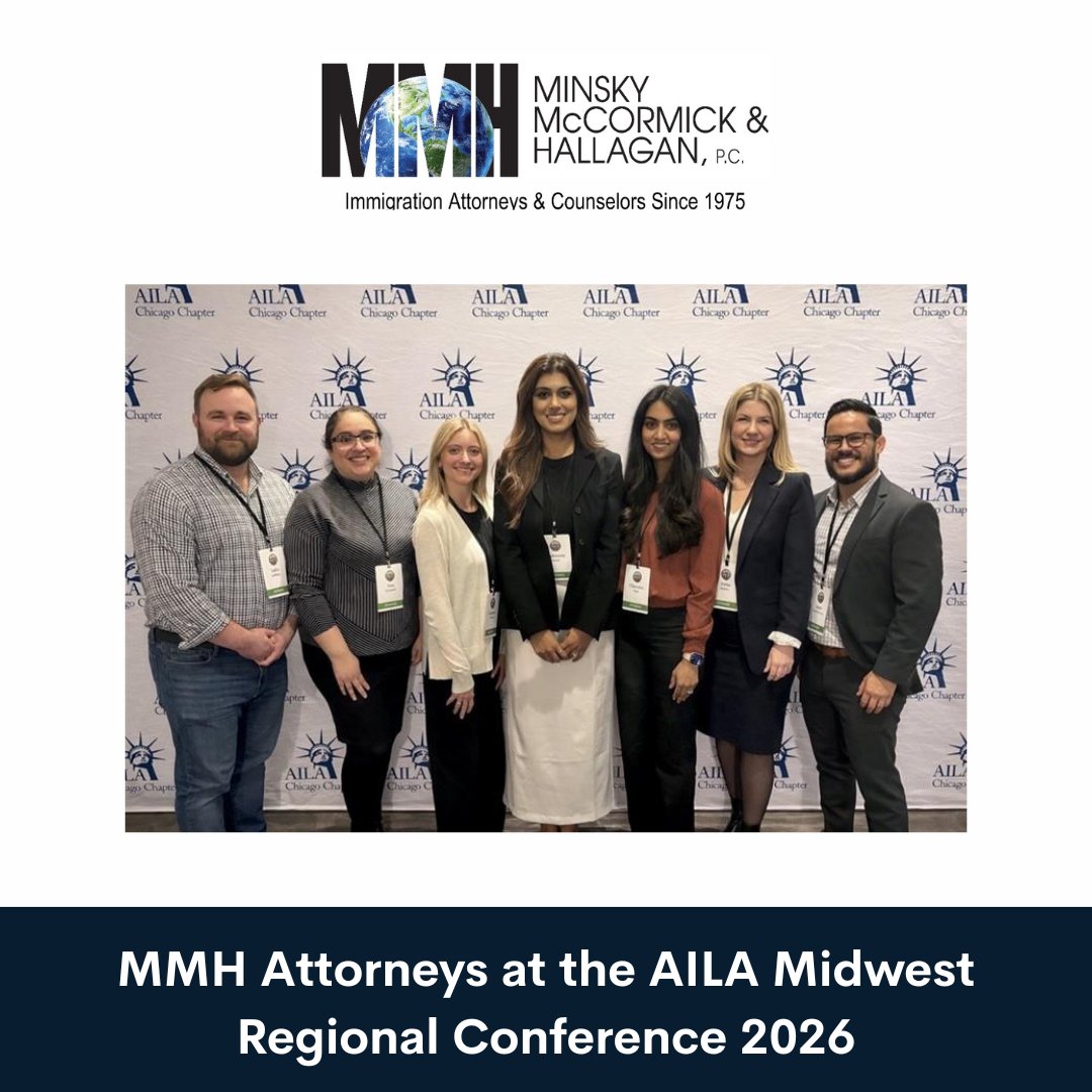 MMHPC's tweet photo. Several MMH attorneys spent the day on Friday at the AILA Midwest Regional Conference, joining immigration practitioners from across the region for discussions on current developments in immigration law and practice. https://t.co/NAPCXUdun9