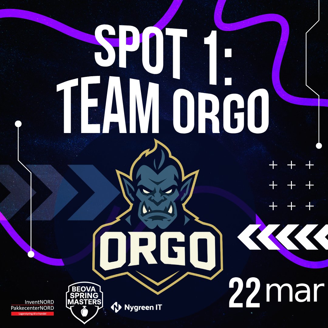 BeovaMasters's tweet photo. First team locd in – massive welcome to ORGO! 🔥
Beova Spring Masters is kicking off with sign-ups heating up.  Only 7 slots left (total 8, FCFS – act fast!).  Secure your spot right now:
https://t.co/T0Wns5cGSZ 
Who's claiming the next spot? Join ORGO before it's gone! 📷
Discord: https://t.co/qf9lbIuhJd #CS2 #VRSLAN #EsportDK #DanishCSLive 
@CS2Tier2
@CS2_VRS
@Iwhitecs
@BlocH_CS2
@Avanti_GG