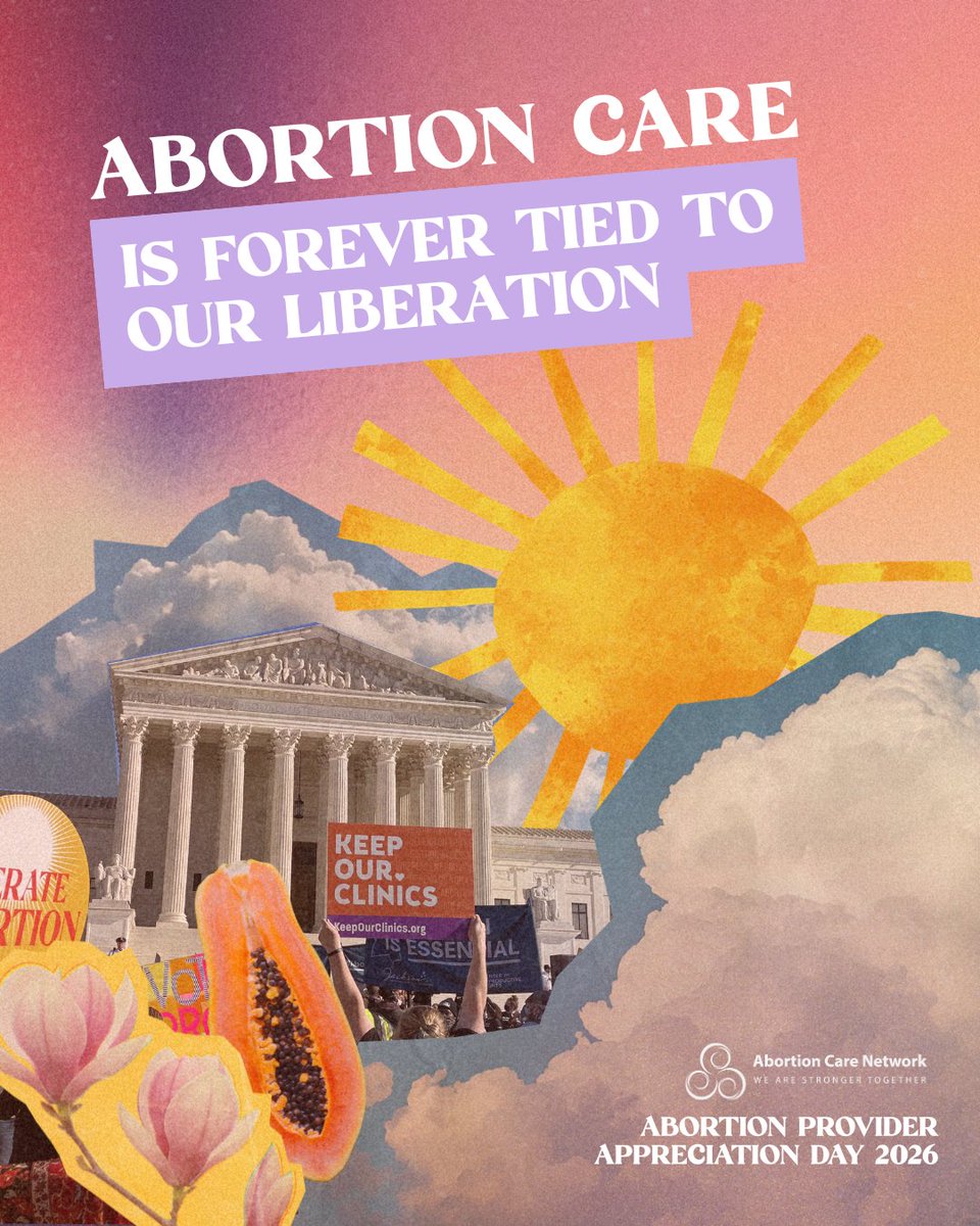 ReproRights's tweet image. Providing abortion care is an act of love and liberation. It is steady, determined work carried forward across generations. #CelebrateAbortionProviders
