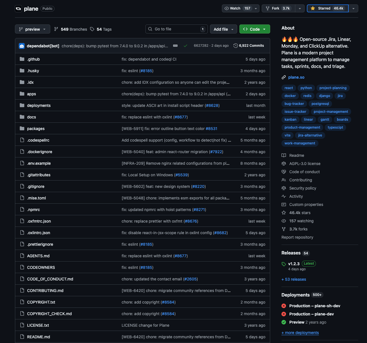 nrqa__'s tweet photo. 🚨BREAKING: Someone just open-sourced the operating system for zero-chaos freelance ops.

It's called Plane.

Think of it as the project layer on top of your client gigs.

If emails are disorganized, Plane is the entire agency.

What's inside:
→ Bring any client (Upwork, Fiverr) with task boards
→ Give them milestones, budgets, and deadline alerts
→ Invoice limits per project when reached, they bill. No delays
→ Full tracking system with docs and collaboration logs
→ Projects advance 24/7 while you oversee from your phone

Instead of losing track in 20 threads with no structure..

One space. One dashboard. Your freelancing profits while you rest.

46.4k stars. AGPL-3.0 License. 100% Opensource.