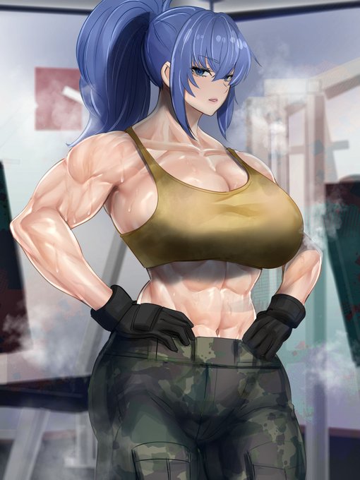 三角筋練習レオナ 