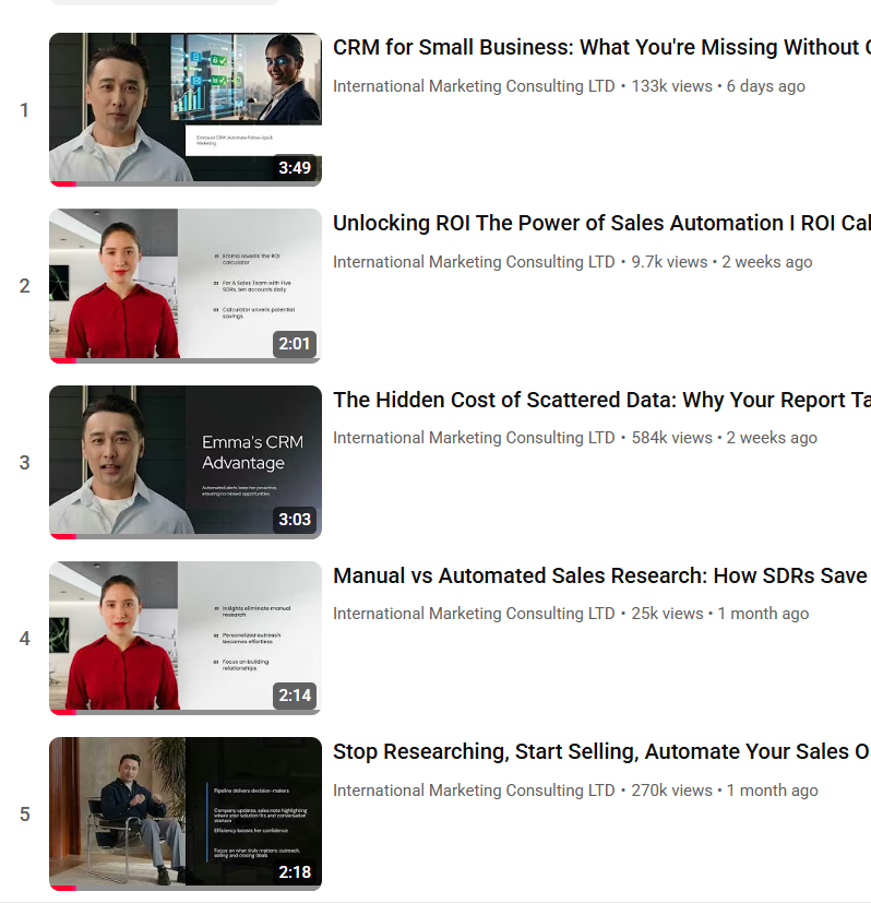 t_imc's tweet photo. My CRM Operations and Automation video series on YouTube surpassed 1 million views in just over 5 weeks.  
Over 1 million video views and 87,782+ website visits reported by YouTube Analytics since February 1st. https://t.co/JeSyyJMoXR https://t.co/aK0Lp3Ffes