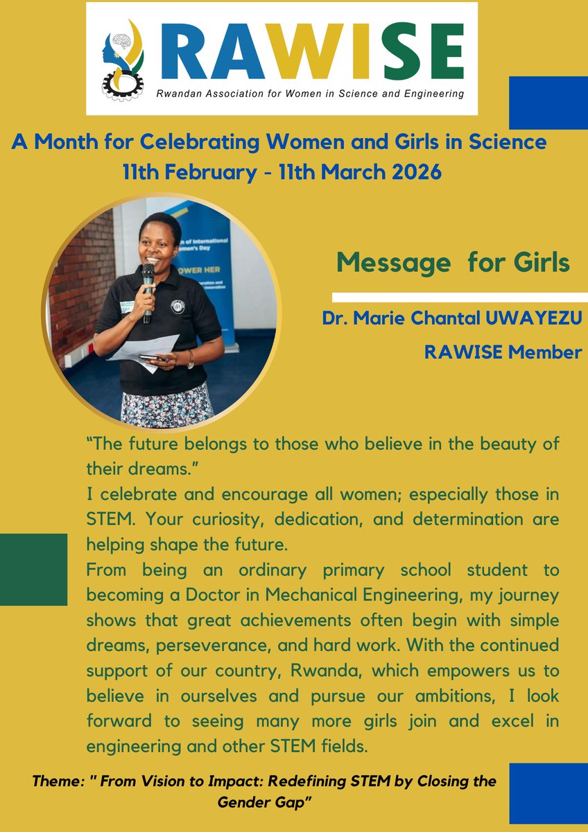 Rwandan Women in Science & Engineering tweet media