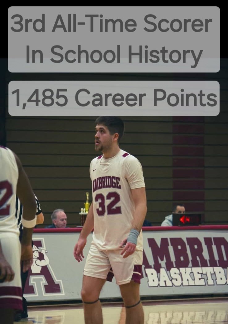 Jared finished his career at Ambridge as the School's 3rd All-Time Scorer with 1,485pts, while also totaling 529rebs, 302asts, 178stls, 373 FTM, and 136 3ptM. 

As for his Senior Season he averaged 21ppg, 6rpg, 3apg, 3spg, 81% FT, and 41 3ptM...