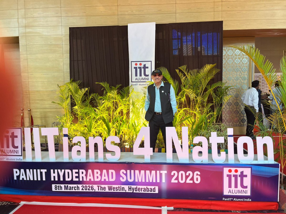 As the founding and presently an Executive committee member, attended the PIAI summit in the city of pearls, Hyderabad <a href="/paniitindia/">Pan IIT Alumni India</a> <a href="/IITRAAOfficial/">IIT Roorkee Alumni Association</a> <a href="/santulanchaubey/">Santulan</a> <a href="/nationalexpress/">National Express</a> <a href="/tepcindia/">TEPC INDIA</a> <a href="/MuntazirAbbas/">Muntazir Abbas</a>