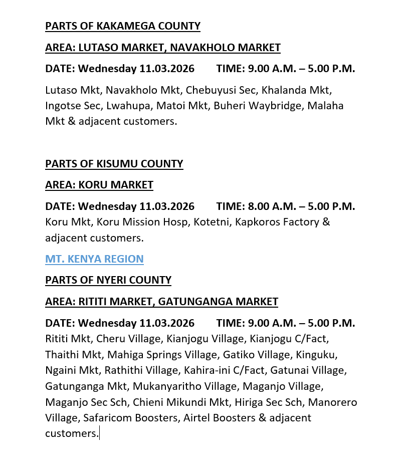 Kenya Power tweet media