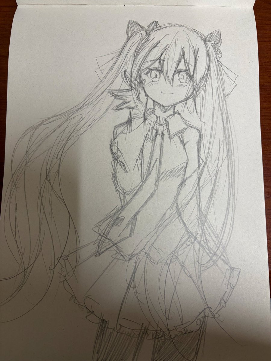 cielo_1412's tweet photo. 鉛筆で描いたミクさん
やっぱりアナログも楽しいな〜
#初音ミク https://t.co/z1bjJYUO6t