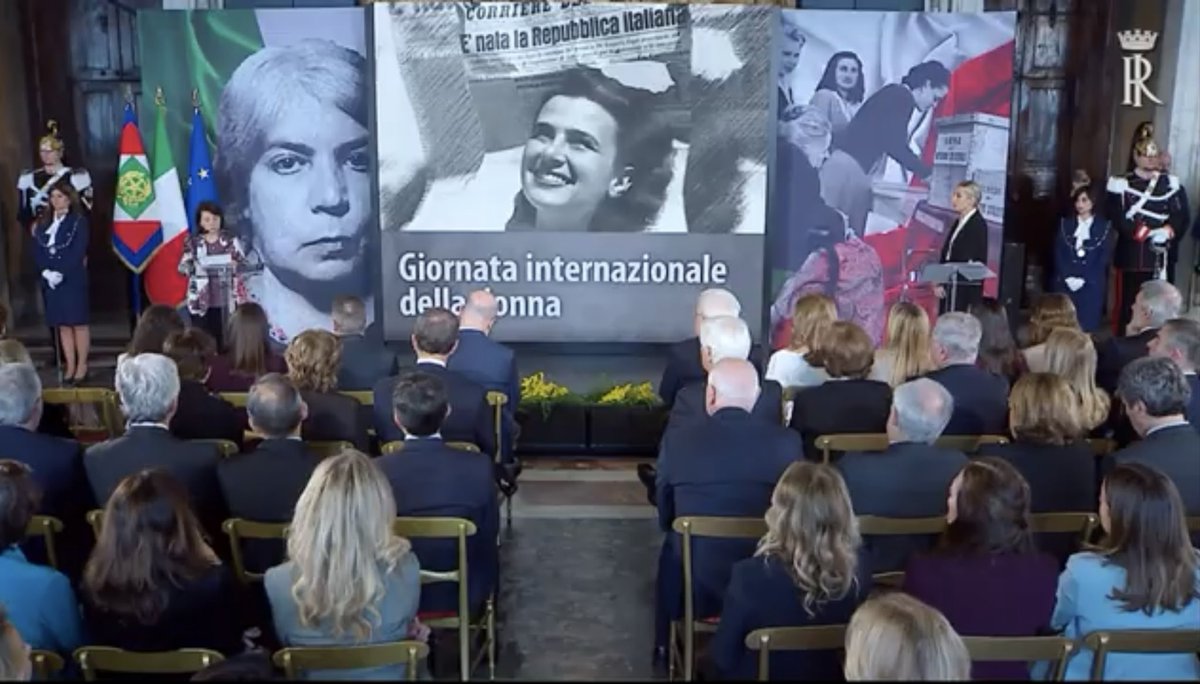 Nitashala's tweet photo. At the @Quirinale this evening to mark International Women’s Day. A tribute to the women whose courage opened new paths, and to those who keep advancing liberty, fostering understanding, and helping shape a more peaceful world.
@ItalyMFA https://t.co/3tYZYC7UX3
