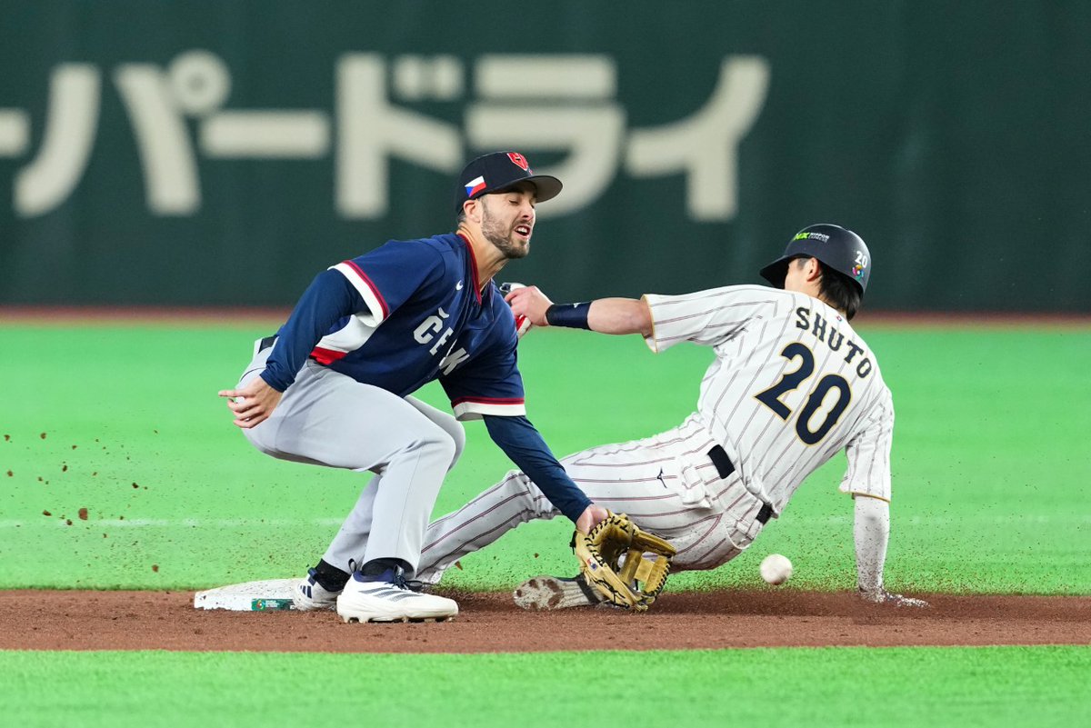 samuraijapan_pr's tweet photo. 2026 ワールドベースボールクラシック™ 東京プール presented by ディップ
試合終了
日本🇯🇵 9 - 0 🇨🇿チェコ

今日のヒーローは #周東佑京 選手✨
3ランを含む2安打3打点1盗塁の活躍👏

📝試合結果
https://t.co/hZtfPrKe6E

#侍ジャパン
#WorldBaseballClassic https://t.co/cxf1sDP01n