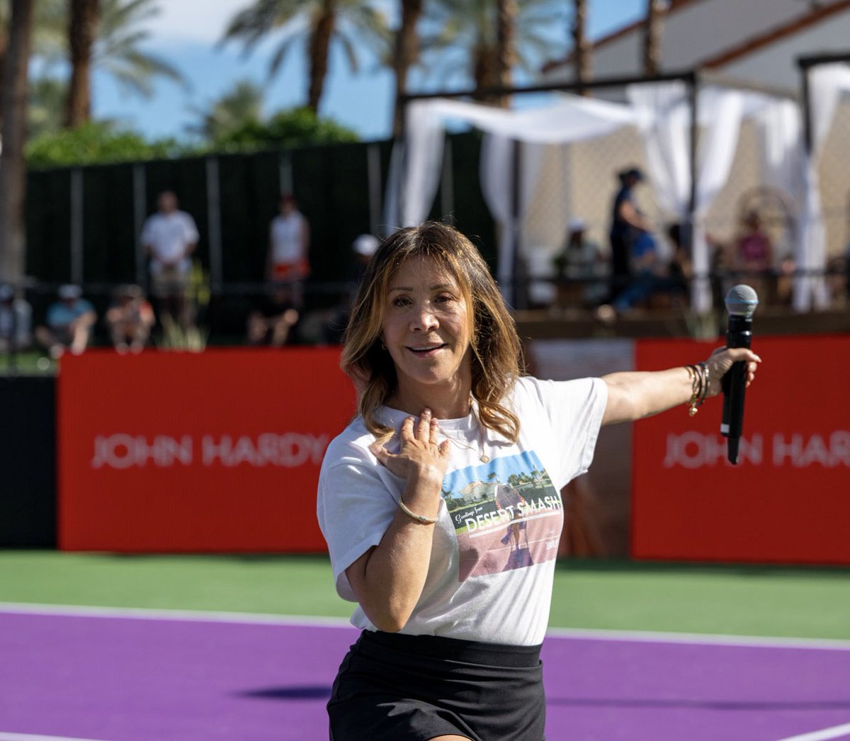 DesertSmash's tweet photo. The @johnhardy Icon Bracelet took center court. 

Handcrafted in Bali by master artisans, the statement piece was auctioned in support of the @usta Foundation helping expand access to tennis and education for youth nationwide. 

Luxury, at its best, gives back. https://t.co/tnXGn8SZNo