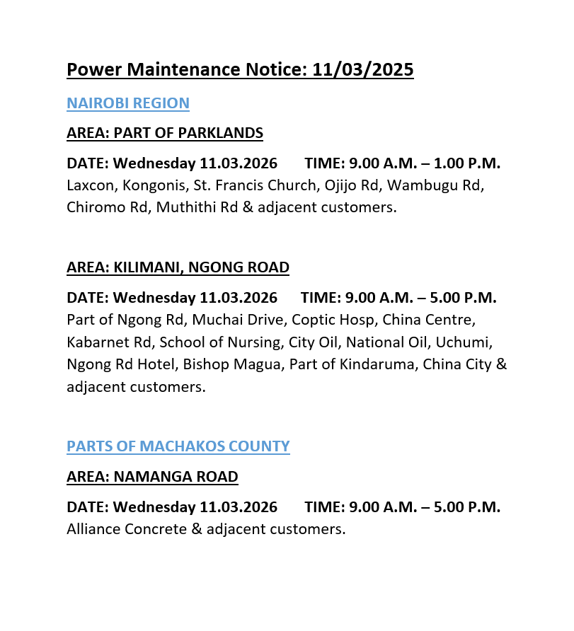 Kenya Power tweet media