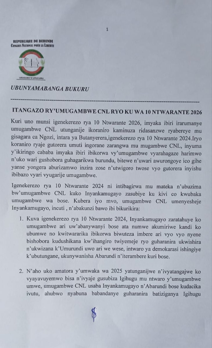 CNL Burundi tweet media