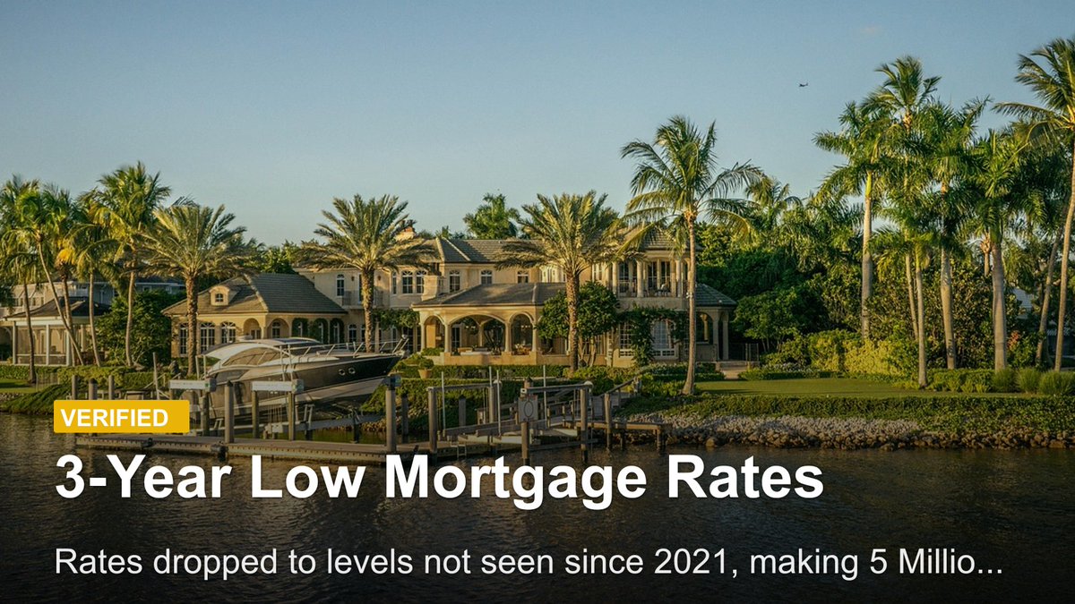 darekhomel's tweet photo. .

While the real estate world fixates on broker scandals, first-time luxury buyers surged 40% in February. Smart money is quietly moving on 3-year low mortgage rates and rare seller concessions. ...

🚨 Palm Beach's luxury market is having a moment nobody's talking about https://t.co/fvfEPPIi7S