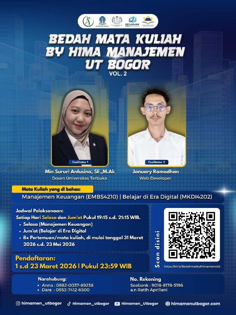 UT Menfess ๐จ๐ปโ๐๐ฉ๐ปโ๐ Base Universitas Terbuka tweet media