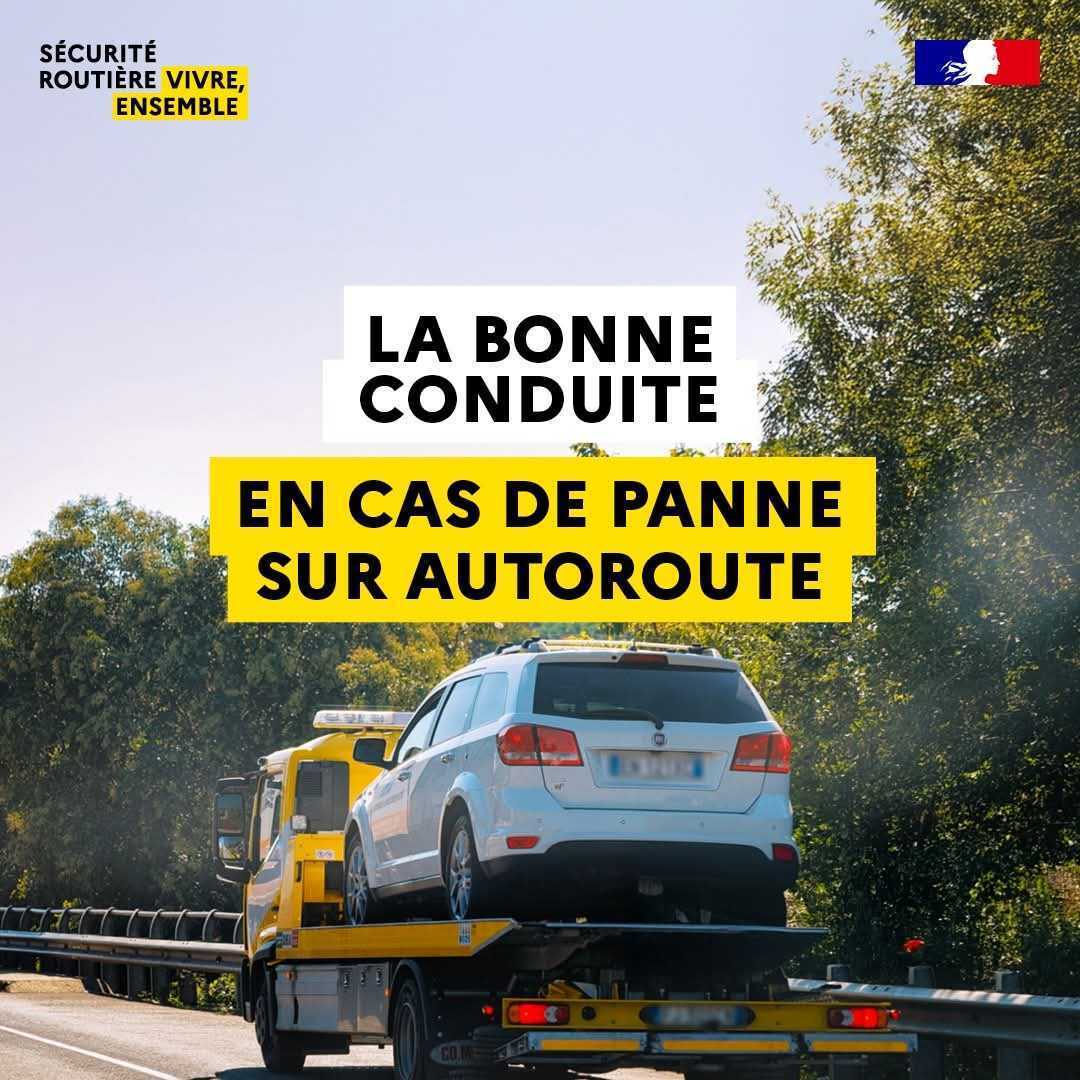 Image de Préfète du Puy-de-Dôme - Une panne sur l’autoroute ? Les bons réflexes à adopter : 

Pour votre sécurité :
▪ Placez votre véh