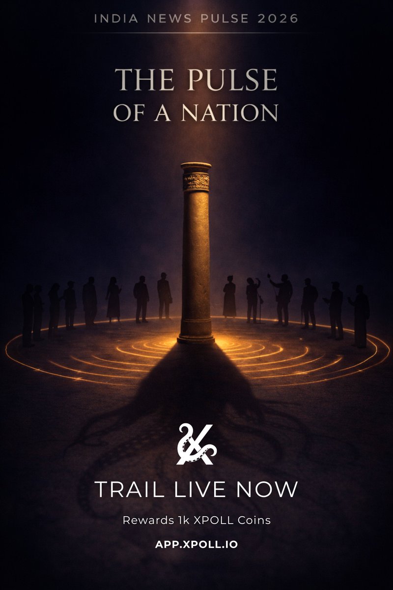 xpollplatform's tweet photo. India News Pulse 2026 is live, and the signal of a nation is starting to rise into something impossible to ignore.

From headlines to public mood, this trail turns scattered attention into a pulse everyone can feel.

Enter now: https://t.co/gAZXTpt9ay

#XPOLL #NewsPulse #PublicSentiment #IndiaNewsPulse2026 #PulseOfANation