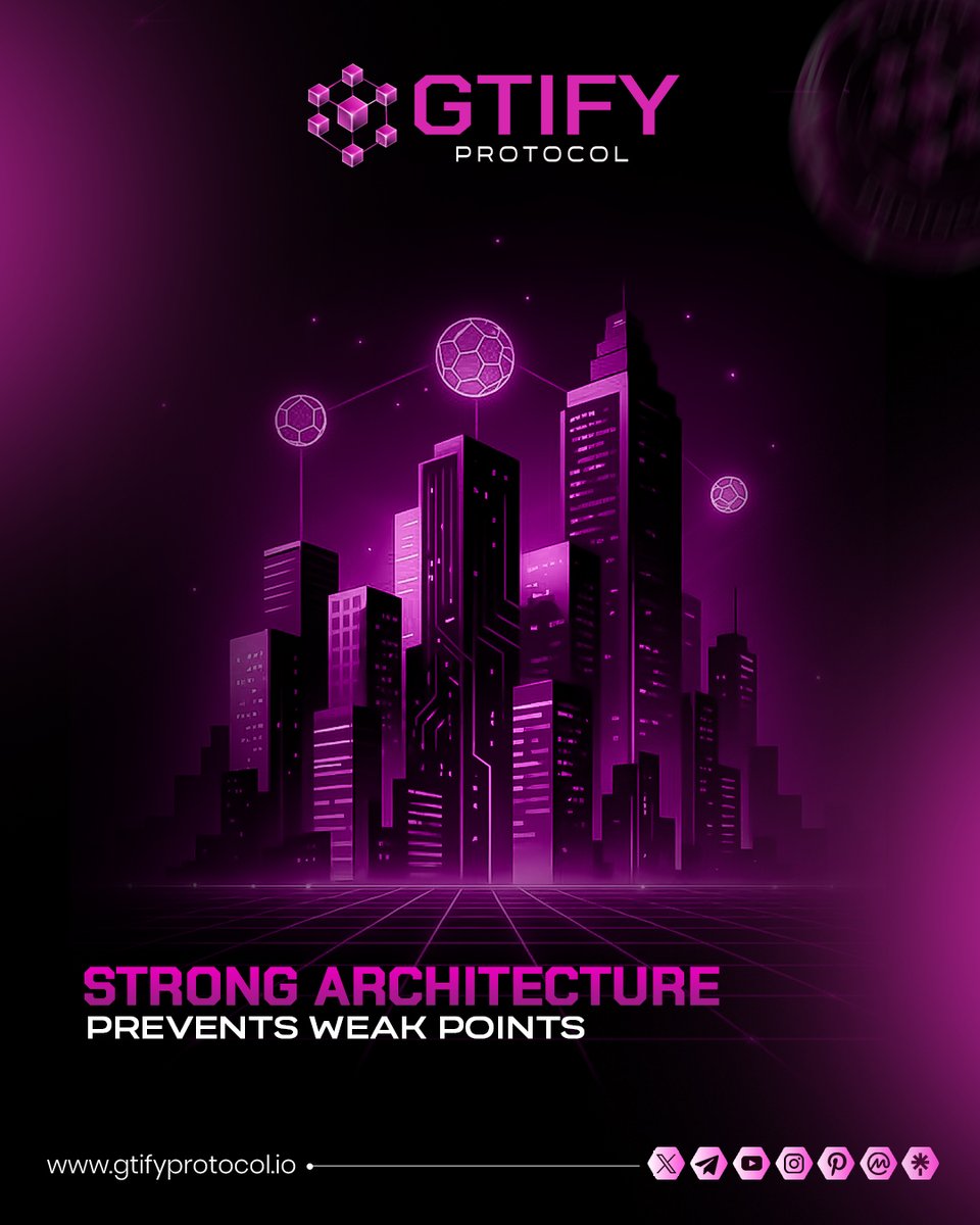 gtifyprotocol's tweet image. Strong architecture prevents weak points 🏗
GTIFY is built with robust system design to ensure stability, resilience, and secure digital operations. 

🔗 Linktree: linktr.ee/gtifyprotocol

#SystemArchitecture #BlockchainInfrastructure #SecureNetworks #FutureProtocols