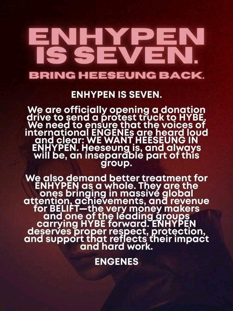 ksnaiged_'s tweet photo. . @BELIFTLAB RETRACT YOUR STATEMENT. LET HEESEUNG DO SOLO ACTIVITIES WHILE BEING AN ENHYPEN MEMBER

#BELIFTLABTREATENHYPENBETTER
#HEESEUNG 
#ENHYPENIS7
#COMEBACKHEESEUNG

ENHYPEN HOME
#ENHYPEN_IS_7
#ENHYPEN_HOME
#Alwayswithyou https://t.co/rCf19vU0uT