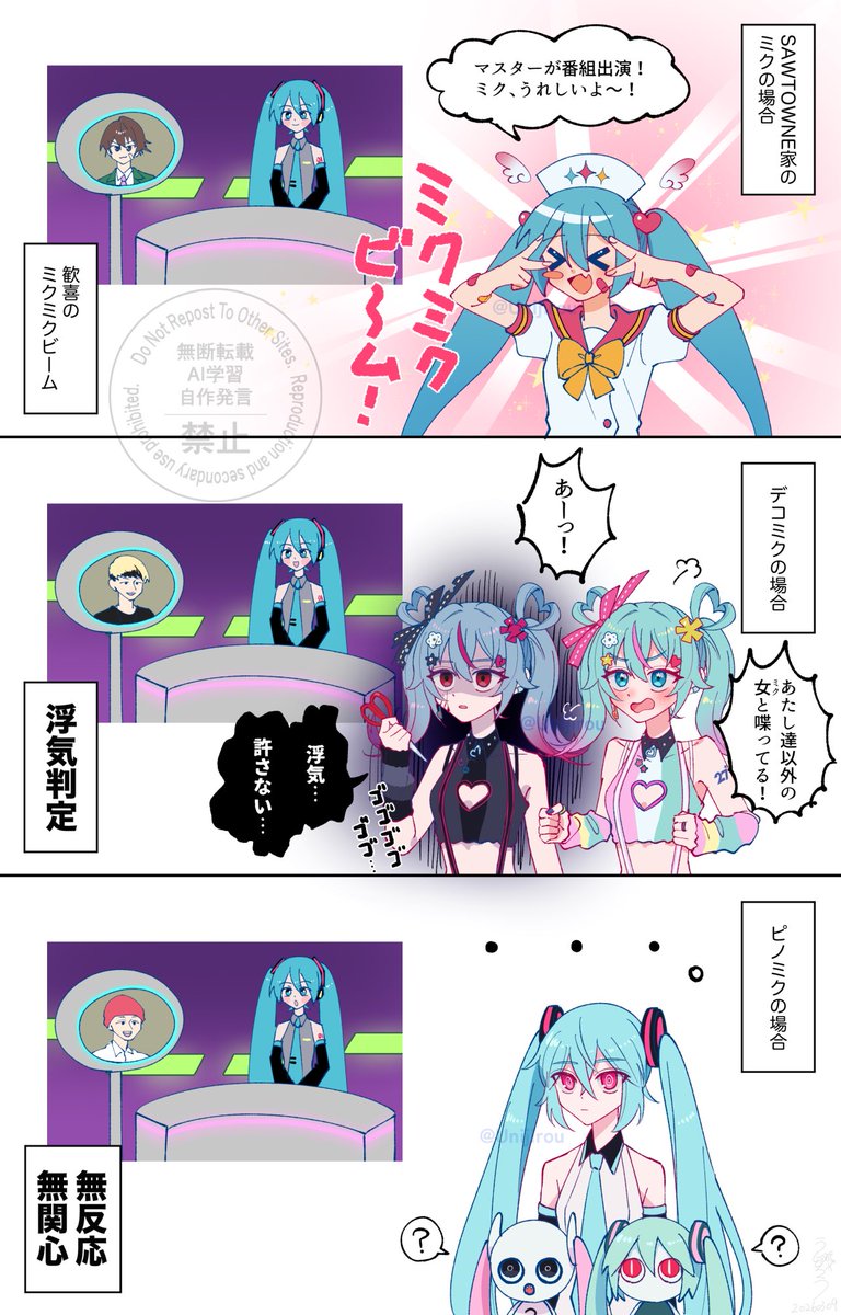MIKU TONIGHT!に出演したボカロP宅のミクさん達の反応
 #ミクの日2026 