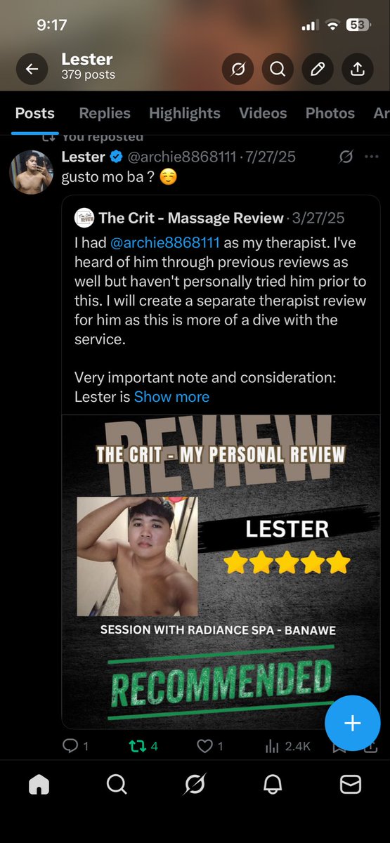 archie8868111's tweet photo. More review to come !! 
- Salamat po sa tiwala. ☺️❤️

Dm nalang po sa mga gusto din mag try !
- 09975823797

@simplyme101486 @SoulAlter17 @YourCritReview @Nick_Oooh @Radiance_banawe https://t.co/XVTOjFMNiw