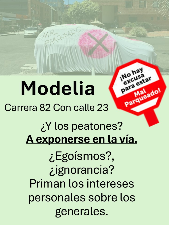 No hay derecho a que hagan esto: 
<a href="/SectorMovilidad/">Movilidad Bogotá</a> 
<a href="/BogotaTransito/">Bogotá Tránsito</a> 

Vía <a href="/ModeliaBogota/">Andenes para peatones Modelia</a>