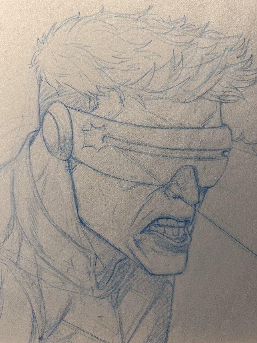 drew_moss's tweet image. Didn’t like the last one so I did this one #cyclops #wip. Last week of my sale.  Let me know if you are interested!  Have a great day