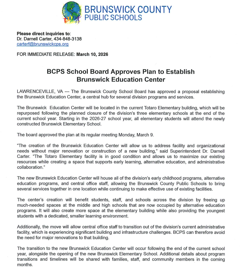 Brunswick County Public Schools tweet media