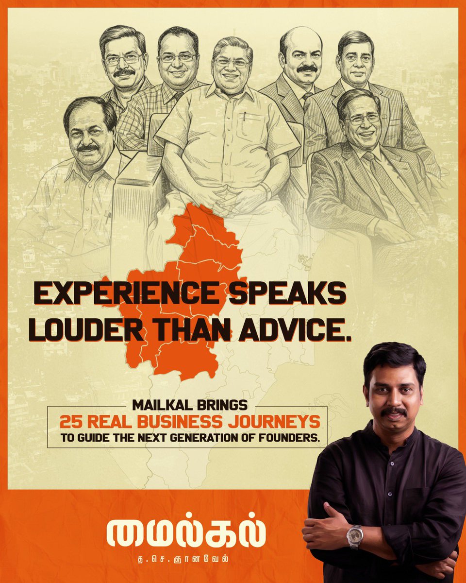 tjgnan's tweet photo. Behind every milestone is a struggle people rarely see. மைல்கல் captures 25 real business journeys, helping the next generation learn from experience.

Published by: தரு மீடியா

To get your copy of மைல்கல்:
WhatsApp: 99529 20801
Email: contacttharu@gmail.com https://t.co/PXqqIOjatp