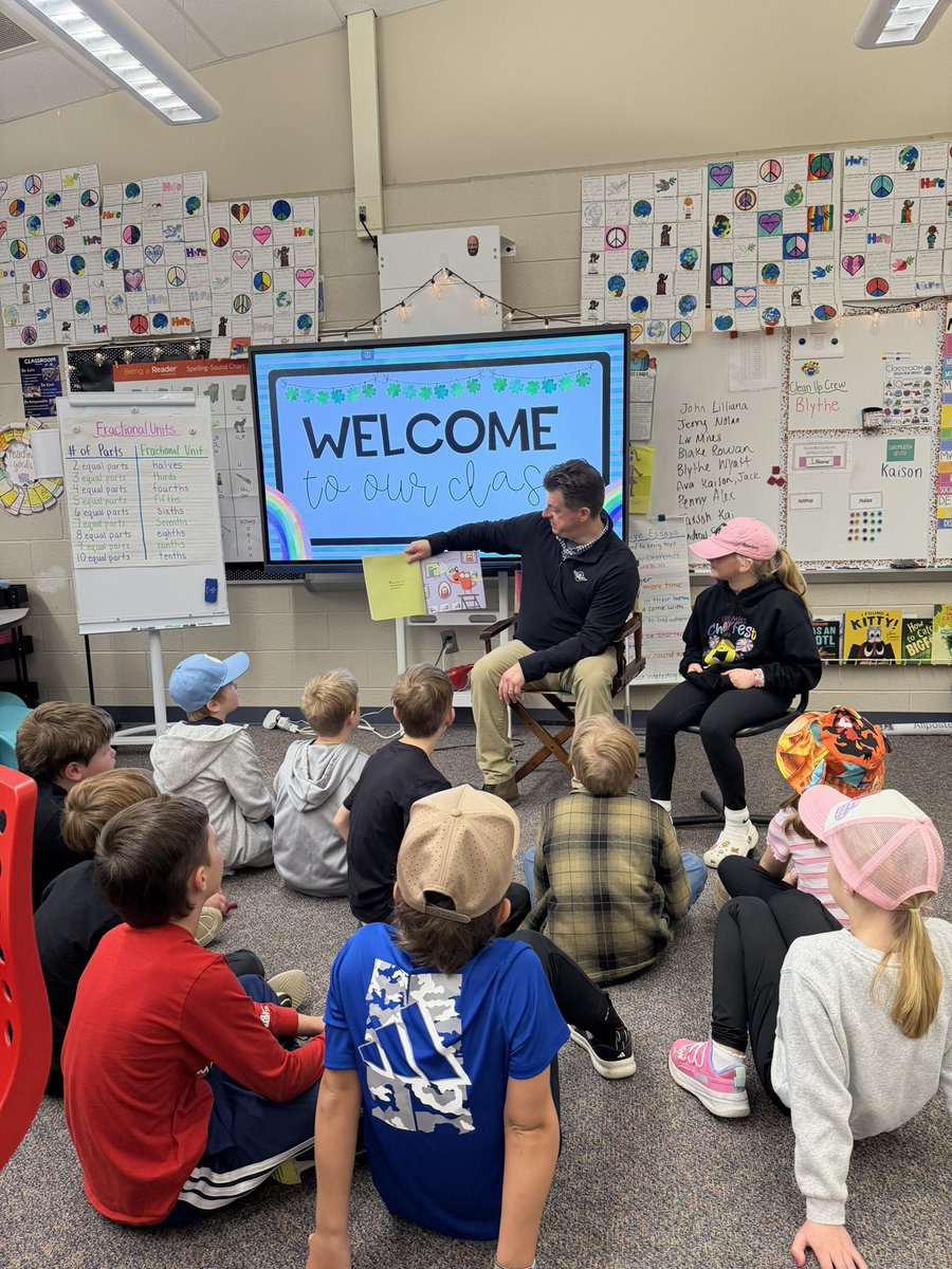 Thank you to Blythe’s dad for being our Mystery Reader this morning!