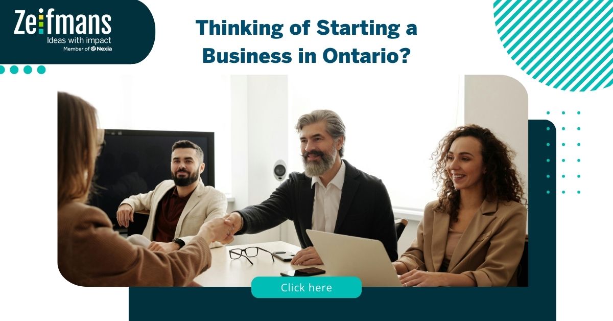 ZeifmansLLP's tweet photo. If you're planning to start a business in Ontario in 2026, putting a few financial basics in place early can save you significant time, stress, and costly surprises down the road. Learn more on how to get started at https://t.co/8UxZopN0h5 https://t.co/m5DY7uBx8w