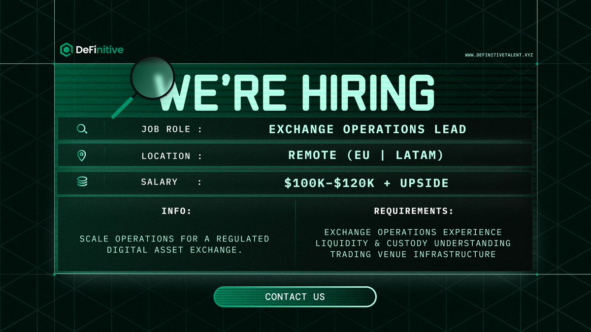 DeFinitive Talent | Hiring All Web3 Professionals tweet media