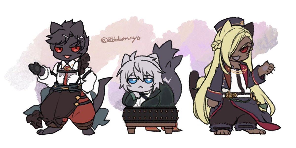 グラブル ヴィラン周辺猫化 グラサイキッチンのベリアル ルシファー